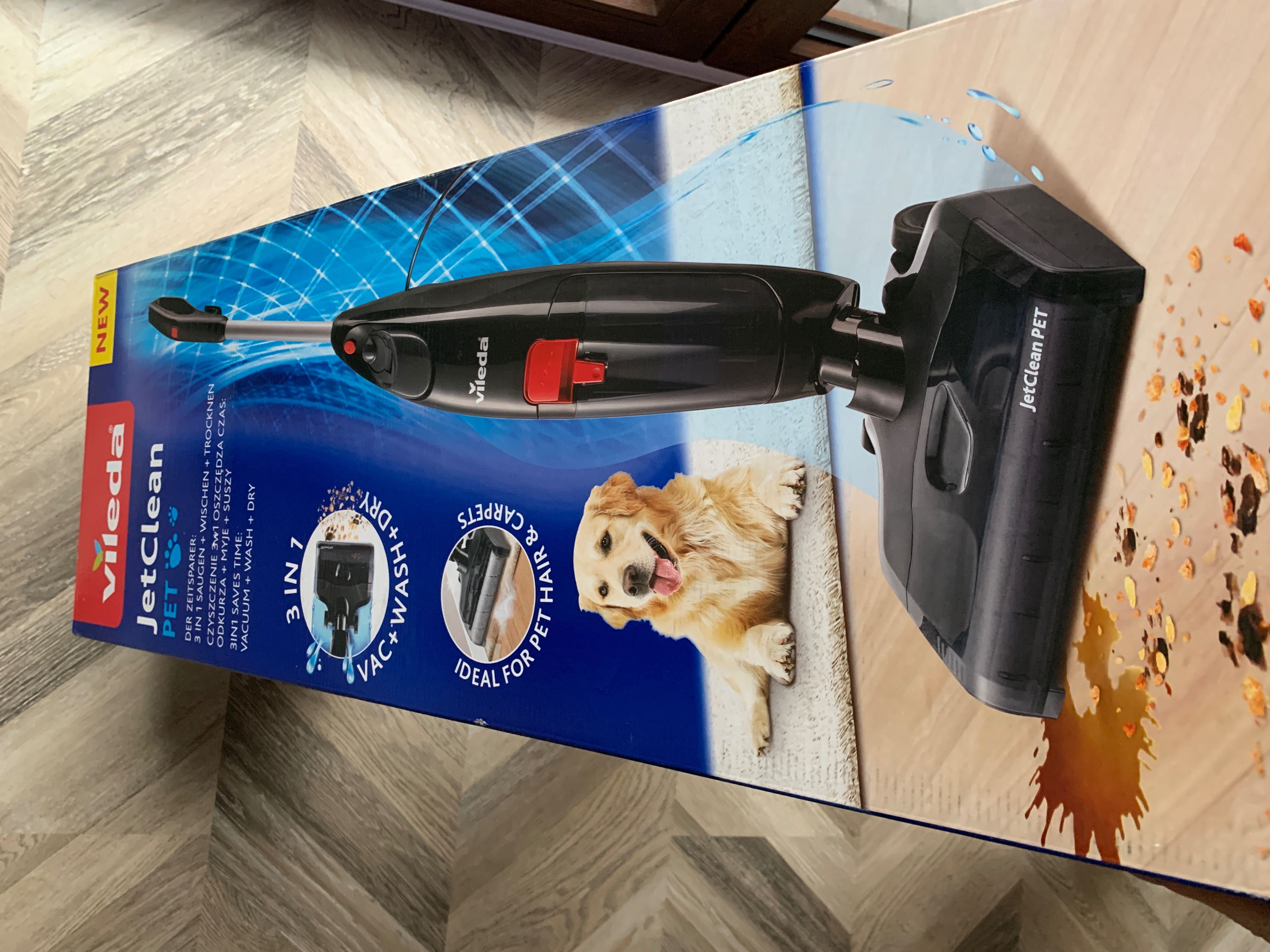 NOWY vileda JetClean PET odkurzacz myjący pionowy 3w1