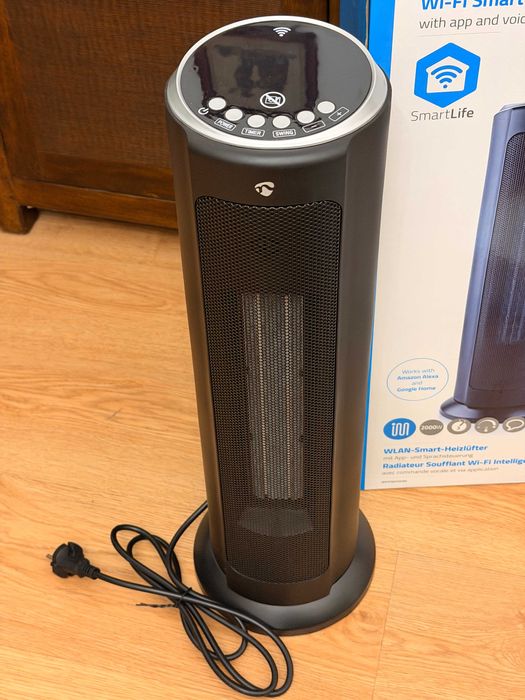 Aquecedor Wi-Fi Nedis SmartLife 2000W - Como Novo!