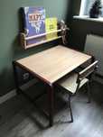 Zestaw biurko stolik IKEA Ypperlig i krzesełko Kids Depot metal drewno