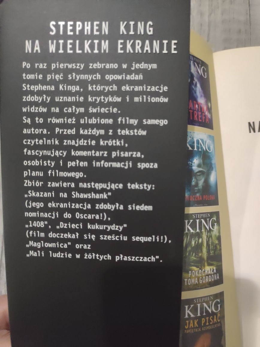 Książki 4 tomy Kolekcja mistrza grozy, Stephen King na wielkim ekranie