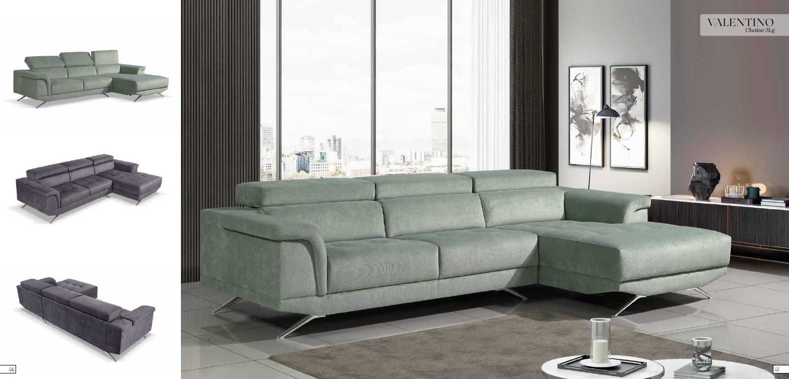 Sofa chaiselong Valentino -  NOVO - FABRICA