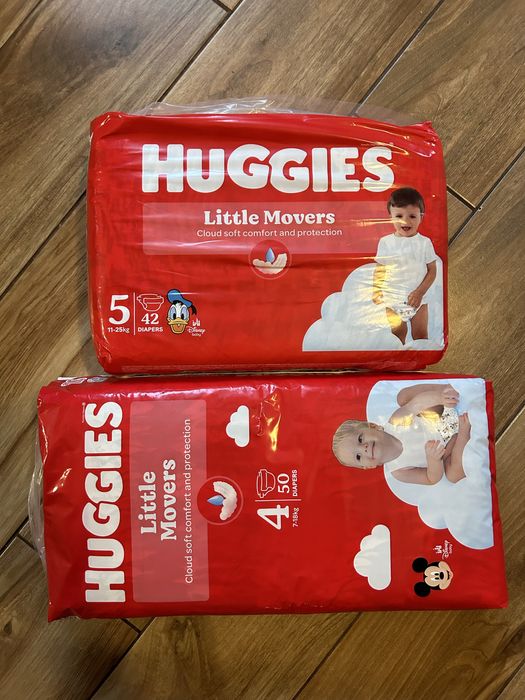 Памперси підгузки хагис huggies little movers 4,5 р