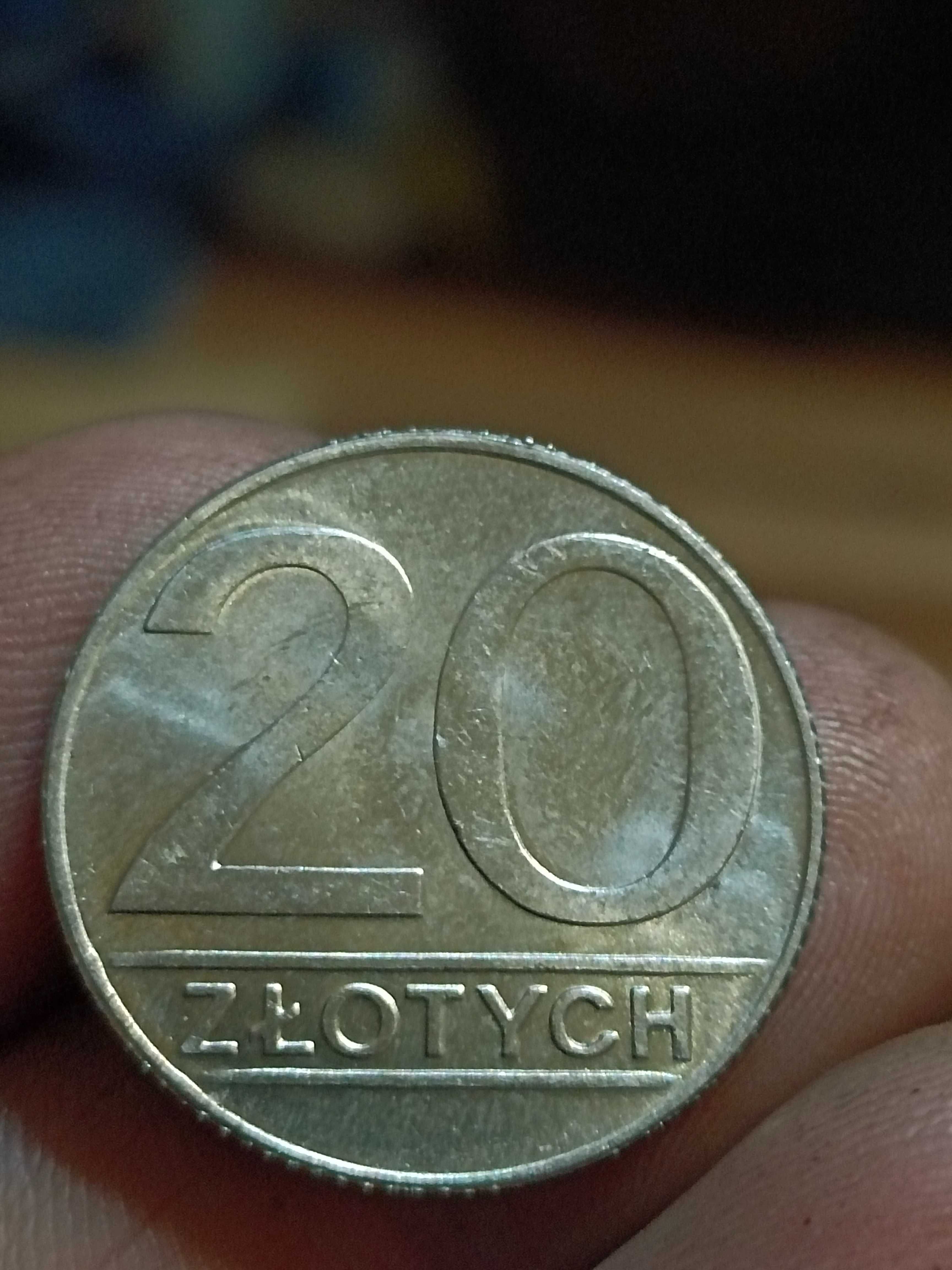 sprzedam monetę 20 zloty 1989 r ładnie zachowana