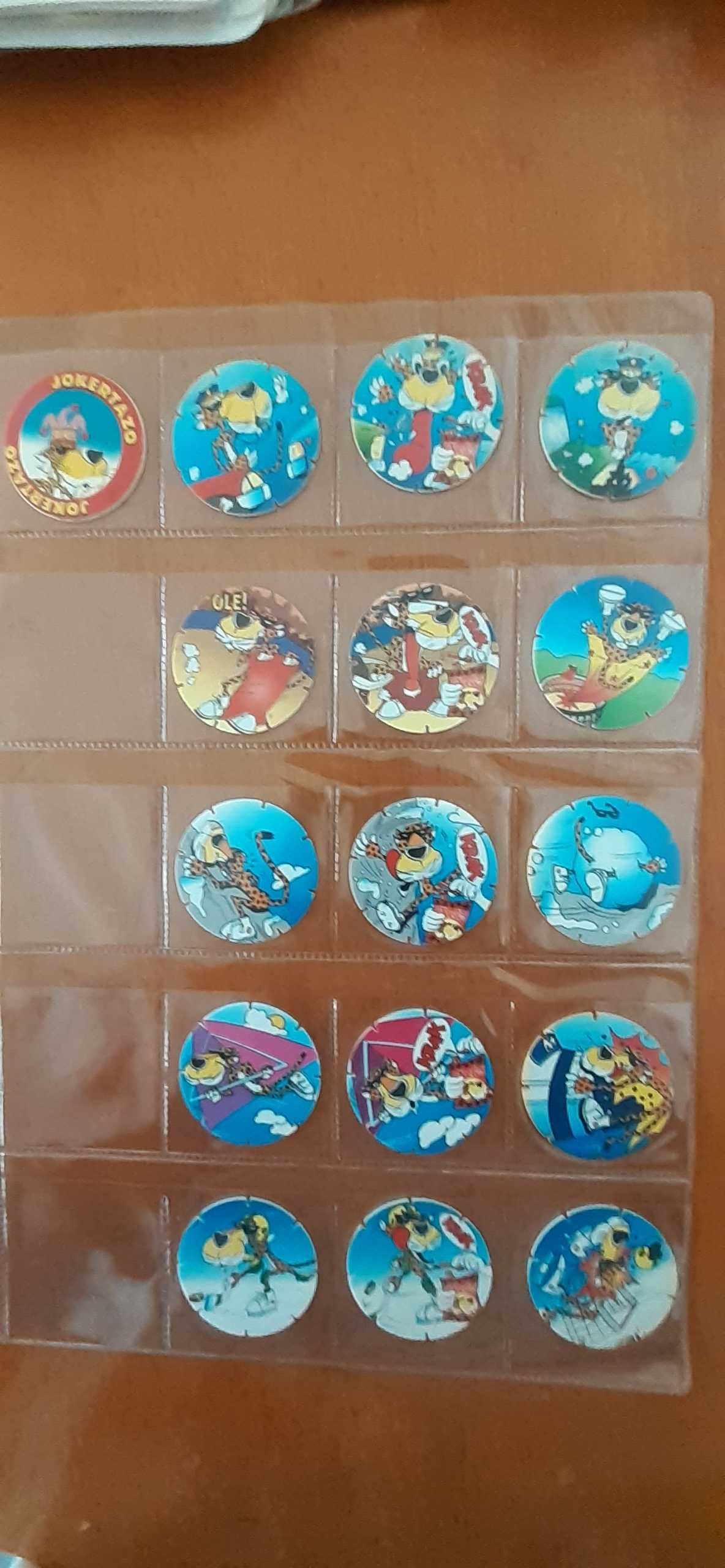 Tazos de diferentes temas