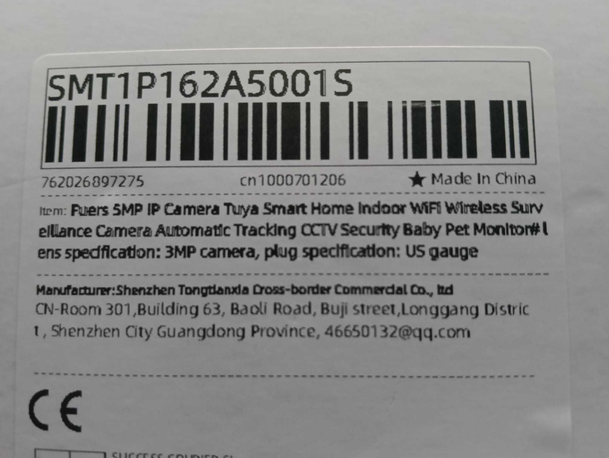 Smart Camera Segurança Wifi Indoor