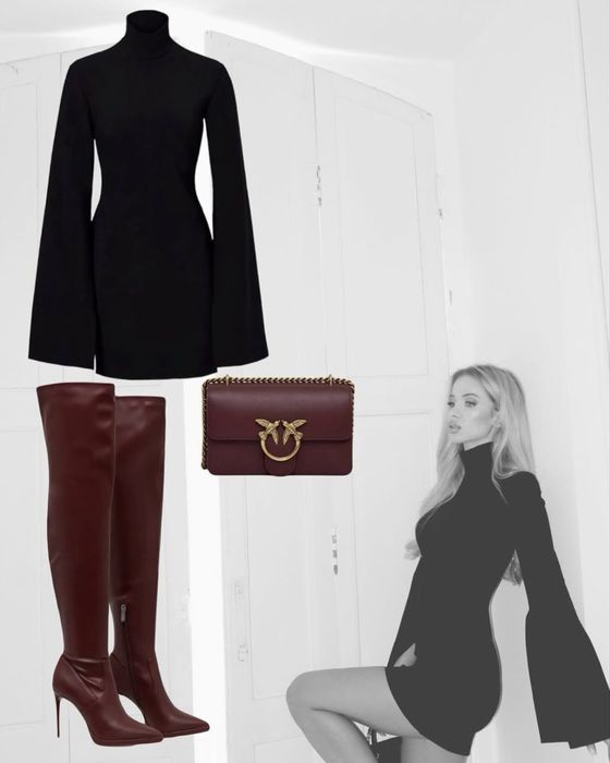 Чорна облягаюча сукня Sophie Lagrange