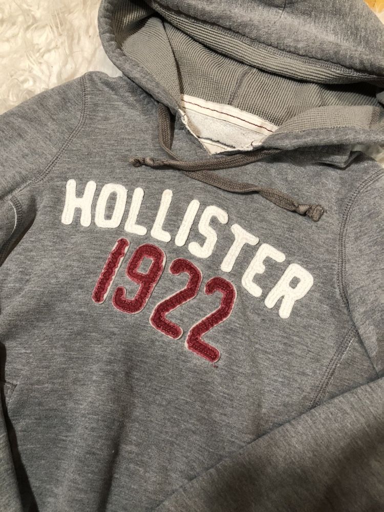 Bluza damska z kapturem Hollister rozmiar S szara