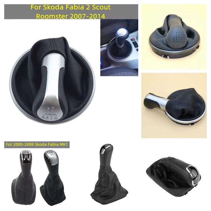 Alavanca Skoda Fabia MK1/MK2 manete punho moca Fole mudanças