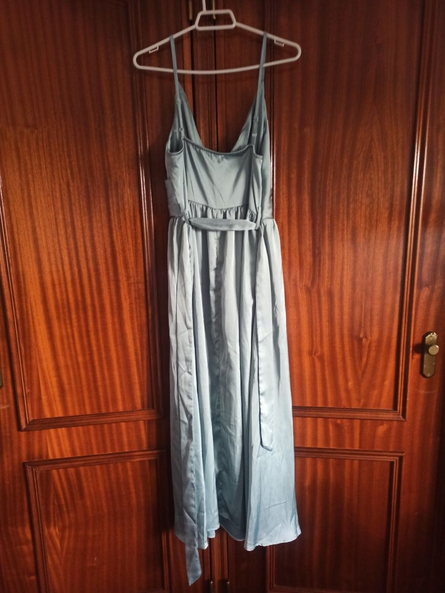 Vestido azul turquesa