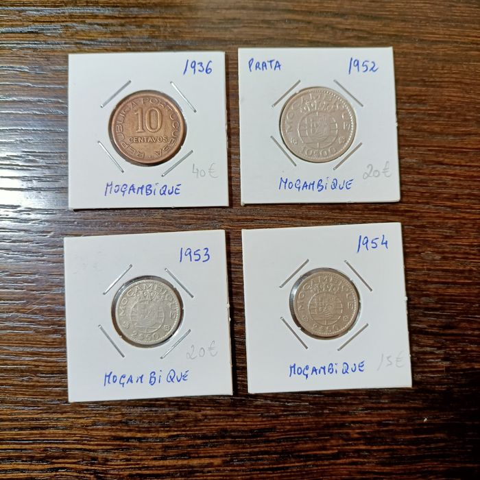 Moedas Moçambique e Angola