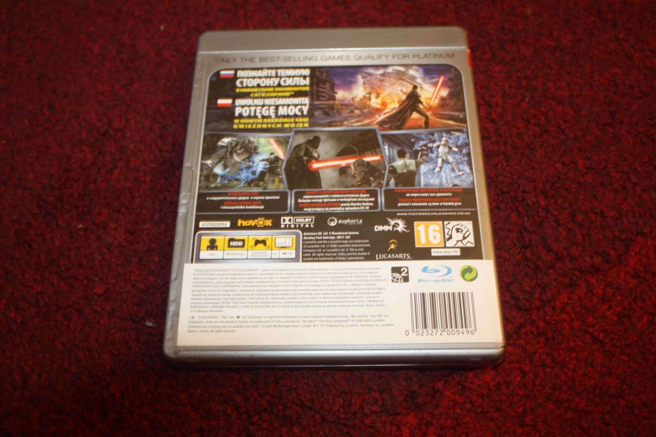 gra na ps3 star wars force unleashed