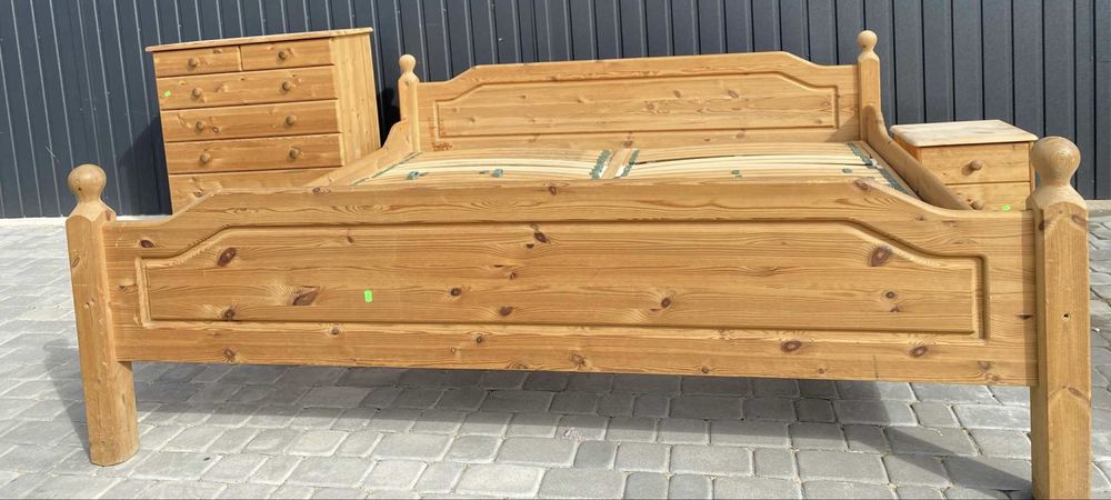 Piękna duża sypialnia SOSNOWA 200/200.Mega stan.OKAZJATranspo.Wysyłka.