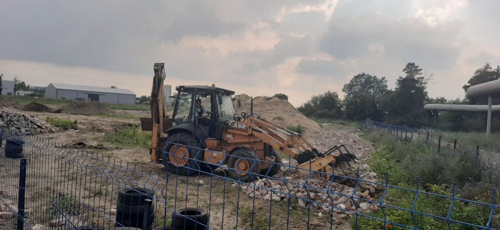 prace ziemne rozładunek załadunek zageszczarka paleciak widlak wykopy