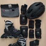 Pack Patins 44.5 + Capacete L + Protetores