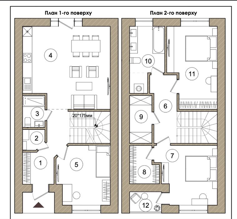 Таунхаус із чистовим наповненням у Стоянці біля рекреаційної зони