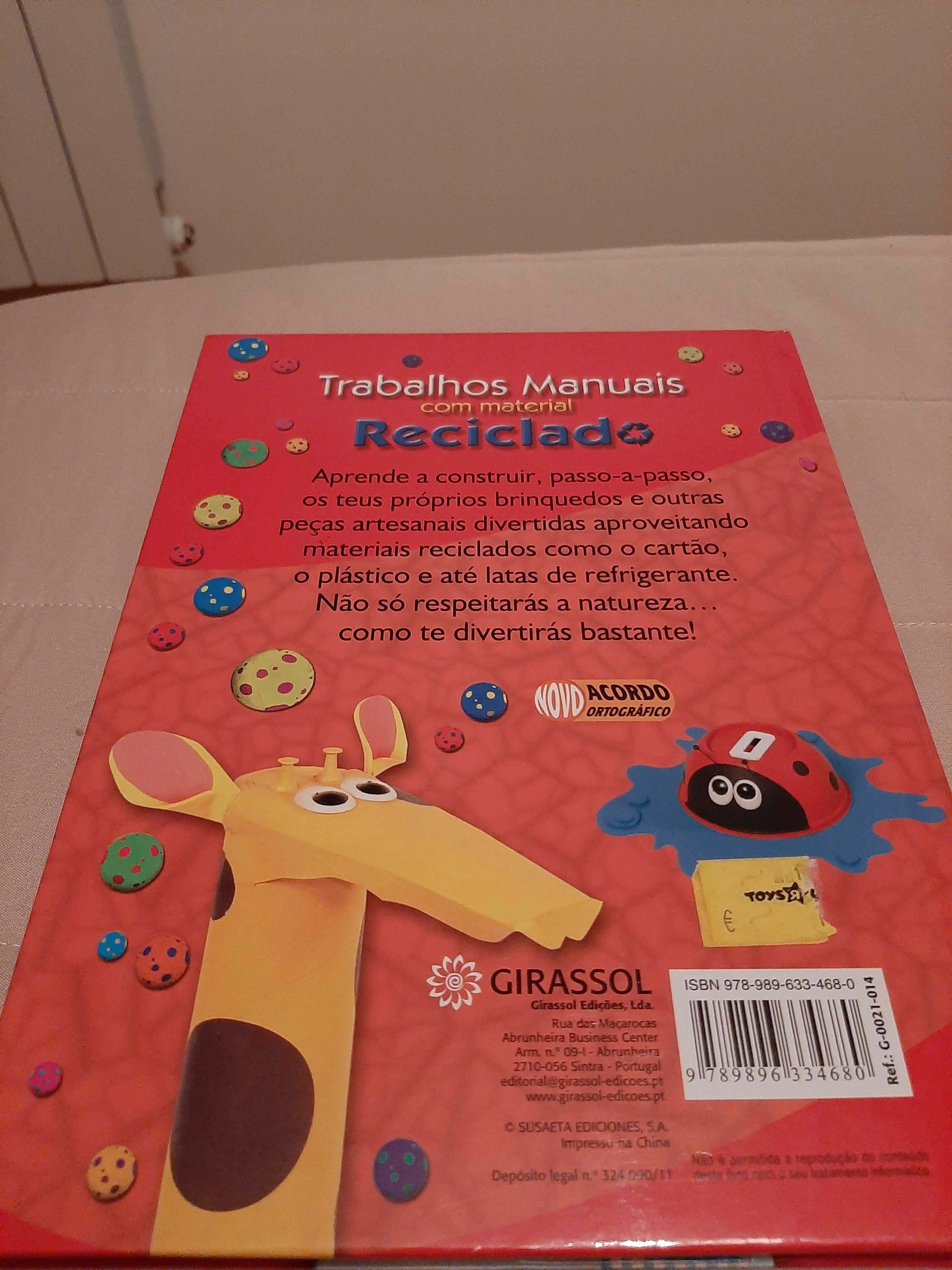 Livro Trabalhos Manuais de Material Reciclado