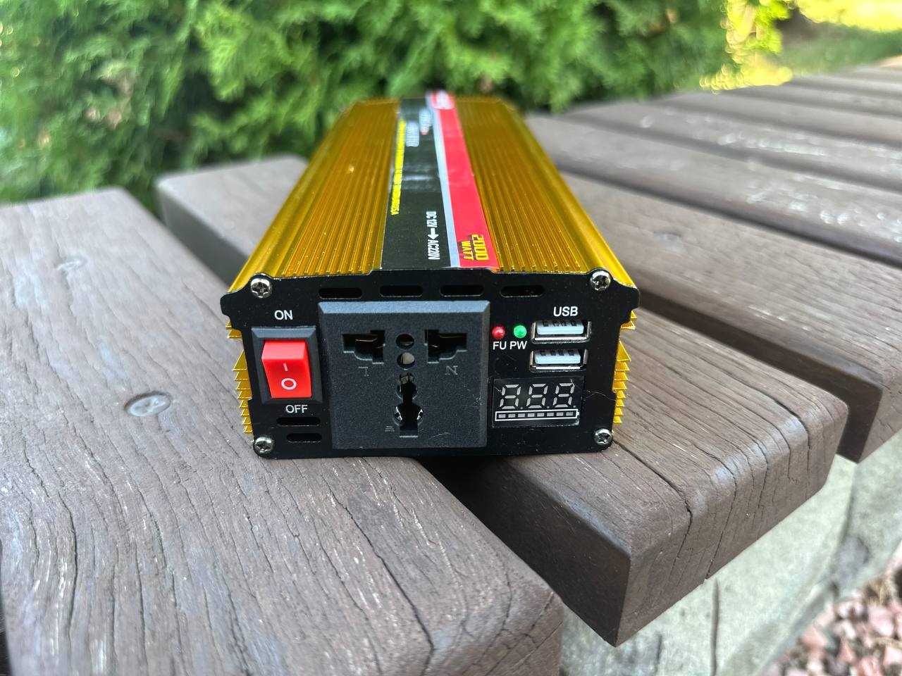 ‼️ Инвертор преобразователь напряжения 12 220v 2000W‼️ Перетворювач