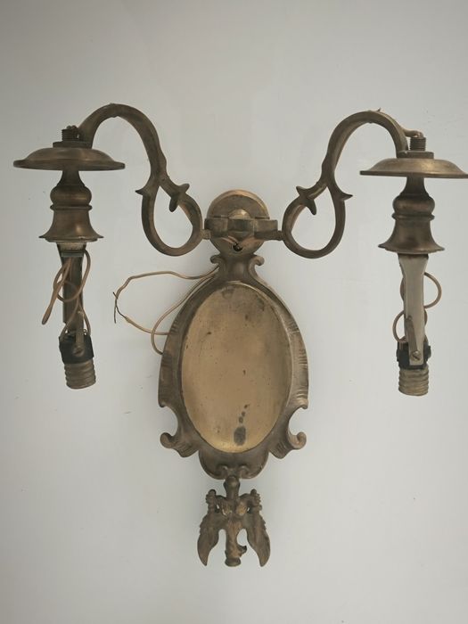 Kinkiet mosieżny styl księstwo Warszawskie