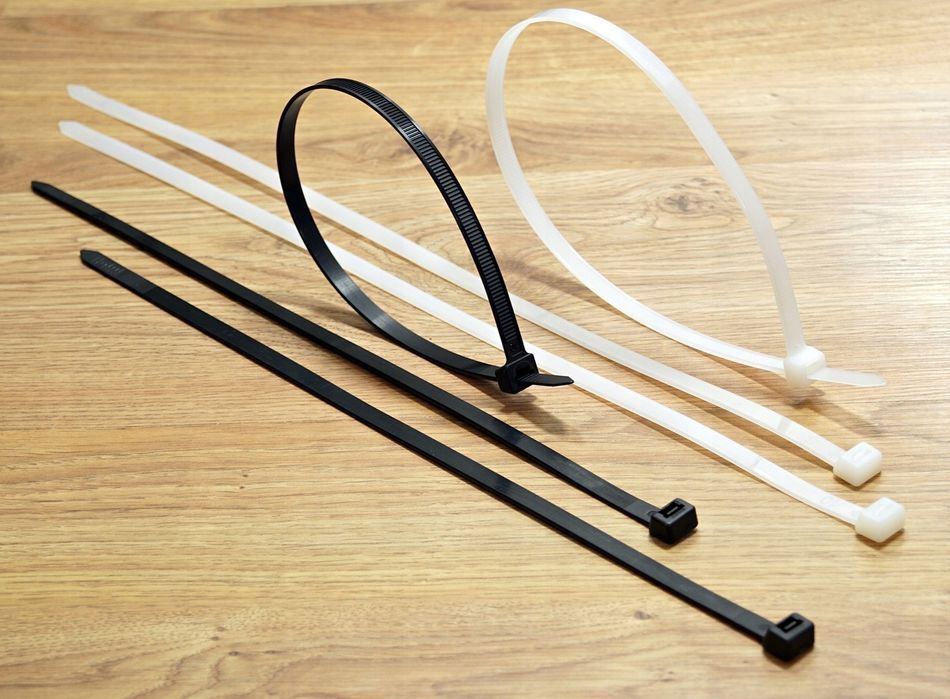 Opaski zaciskowe 3,6x150mm 100szt trytki czarne zaciski paski trytytki