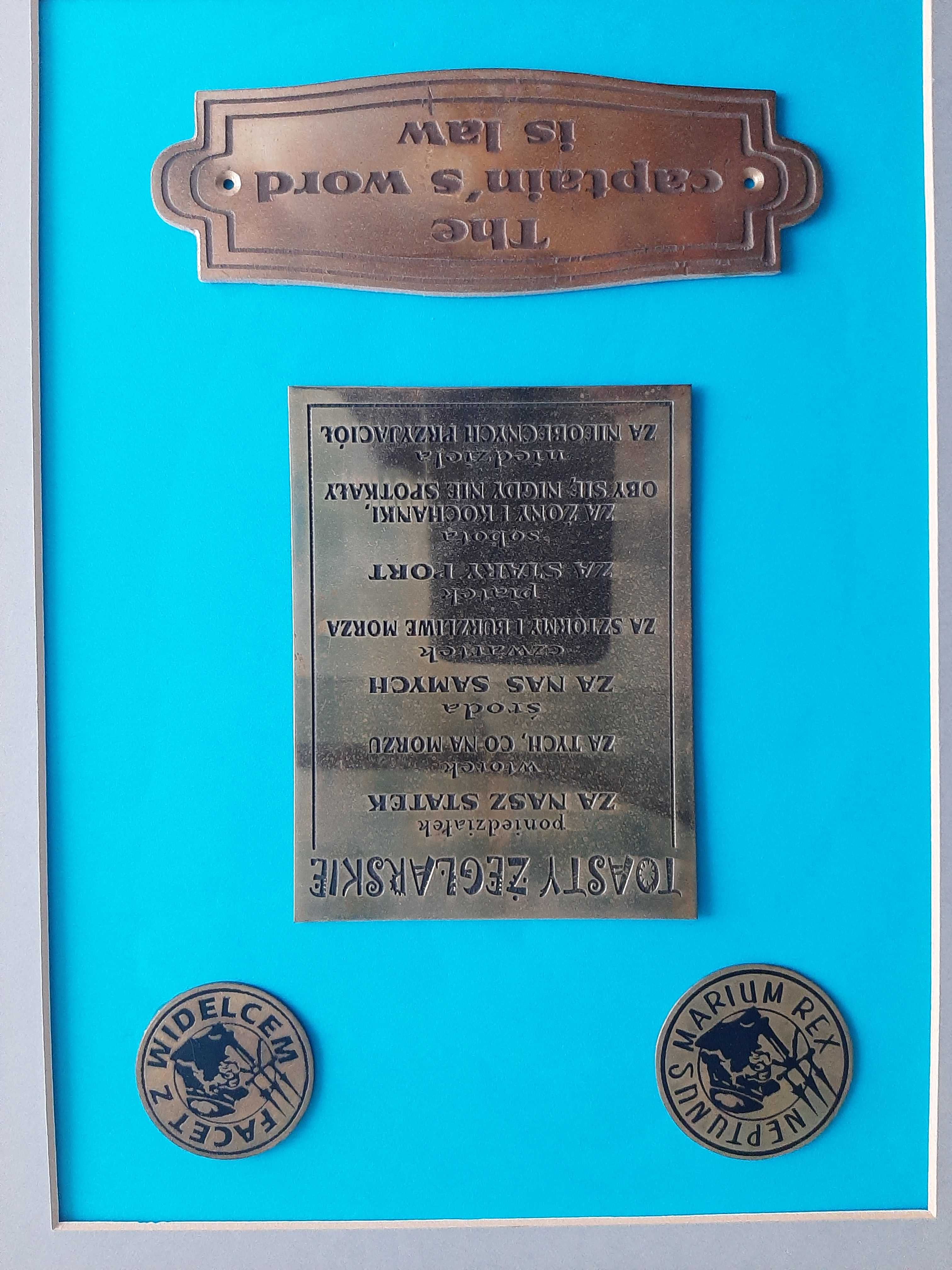 na jacht "toasty żeglarskie", "słowo kapitana jest prawem"..