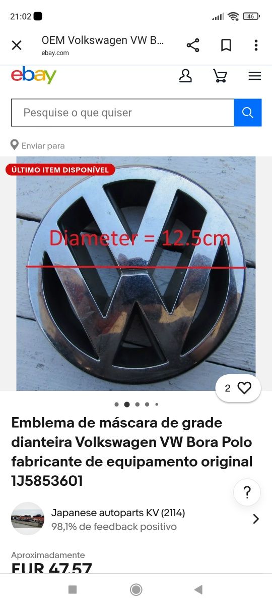 Símbolos VW e opel novos ver as referências