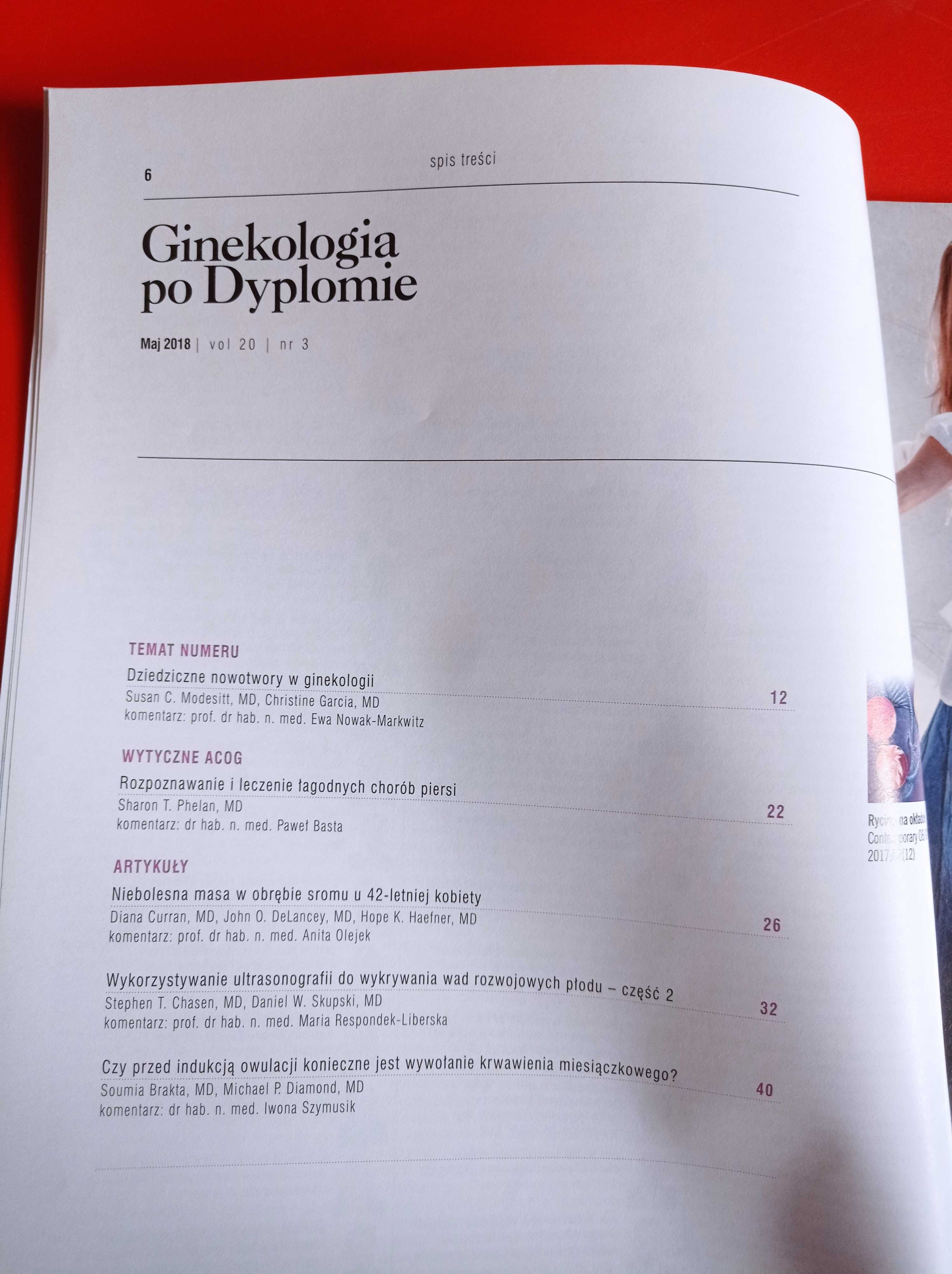 Ginekologia po dyplomie, nr 3, tom 20, maj 2018