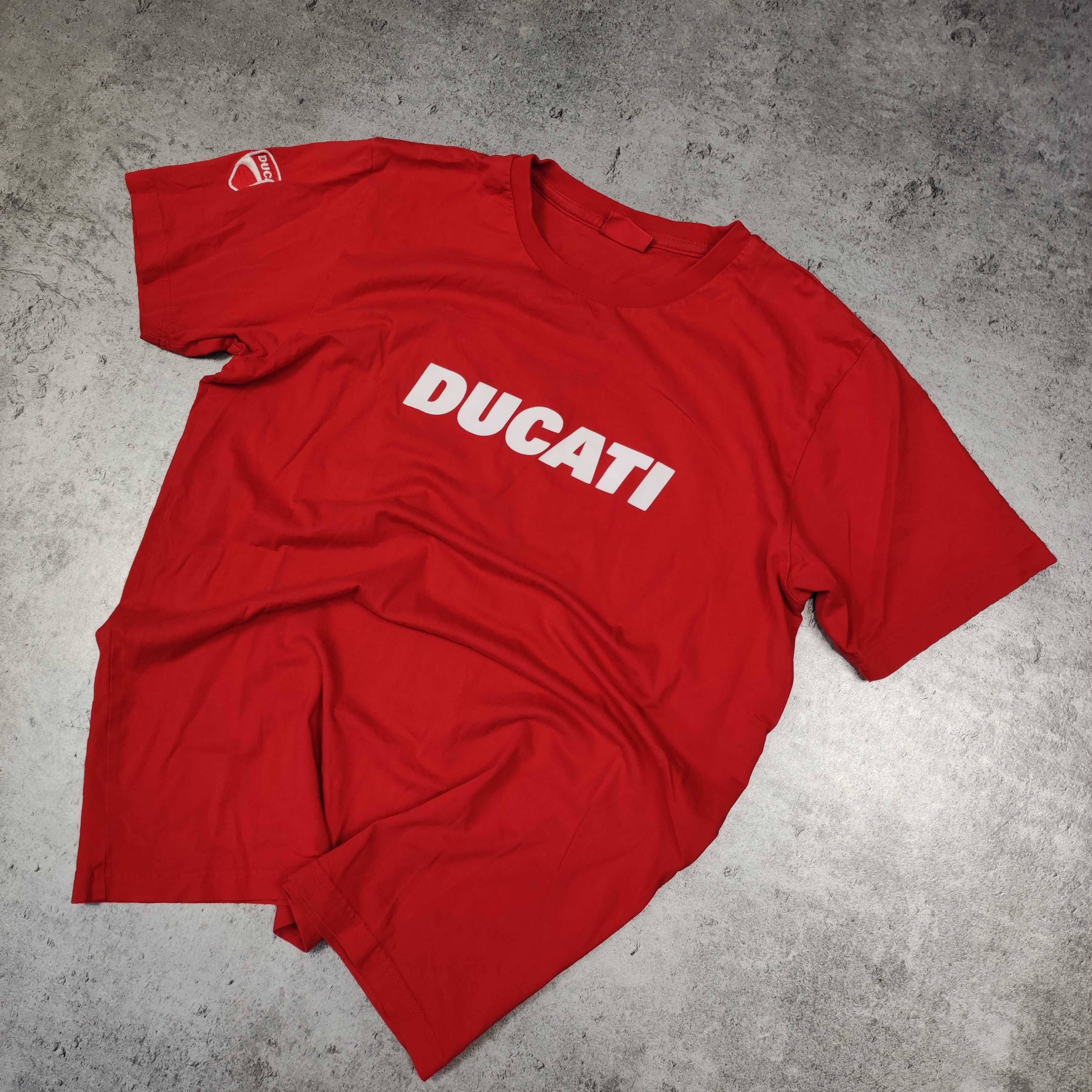 MĘSKA Koszulka Racing Wyścigowa Motocykle Motory Ducati Duże Logo