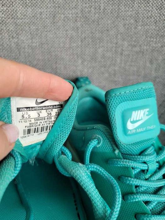 Nike air max thea 36 turkusowe niebieskie
