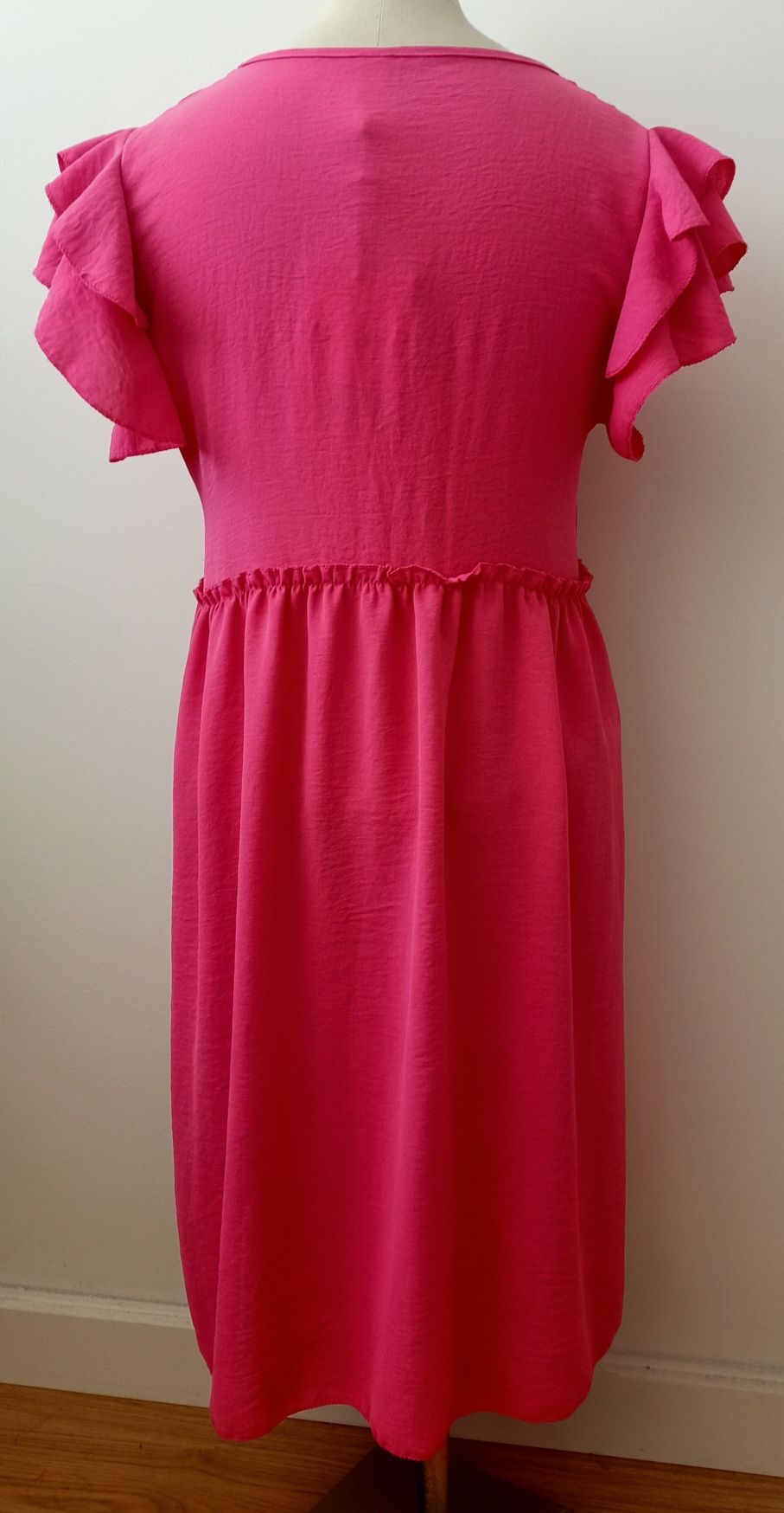 Vestido rosa fúcsia oversize New Collection