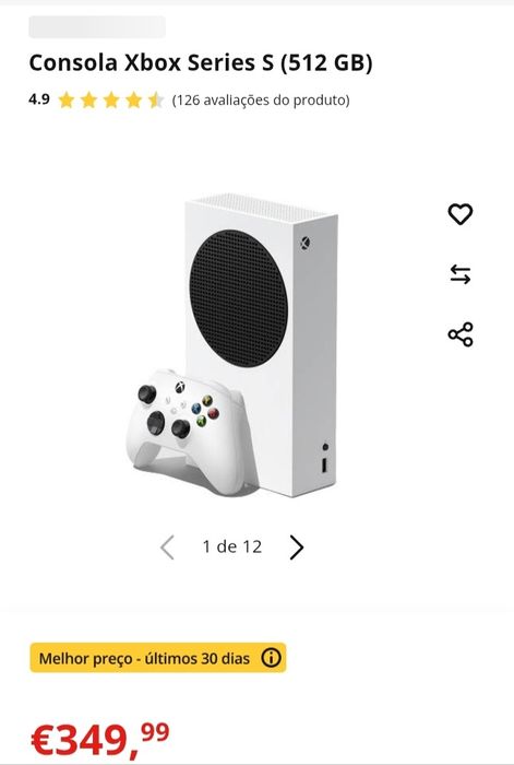 Xbox series S como nova