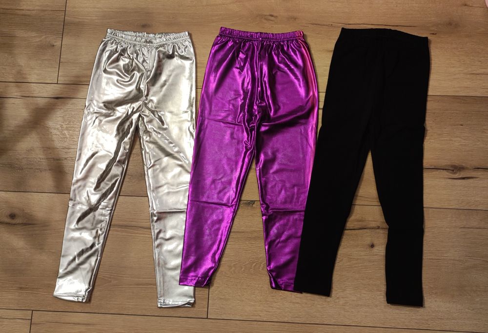 Zestaw nowe leginsy spodnie 6-7 lat 122cm