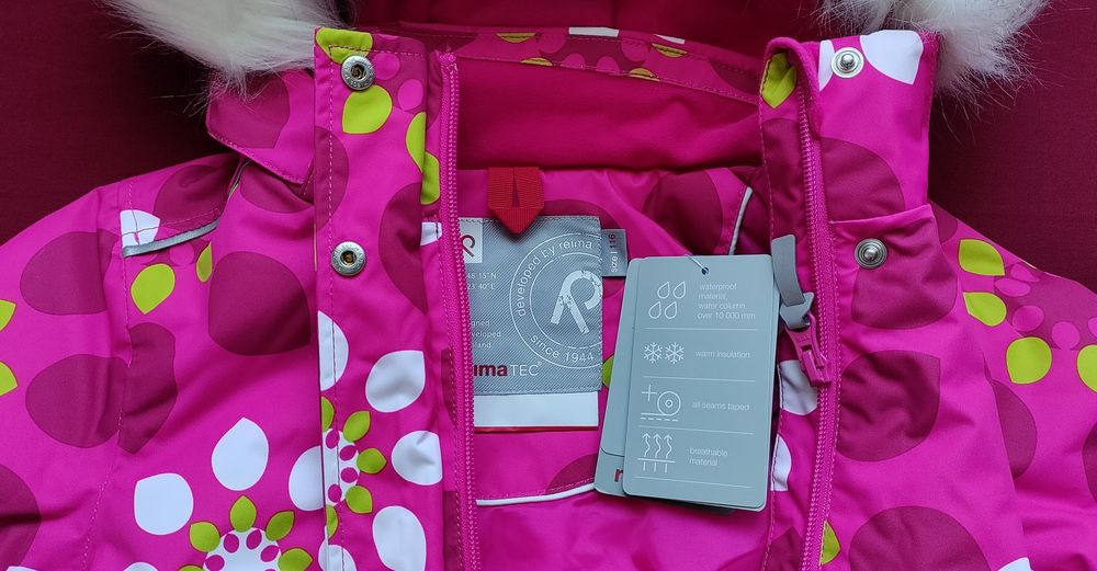 Новая зимняя куртка парка Reima Reimatec 110 +6см размер
