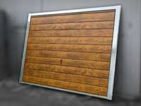 Brama garażowa | drewnopodobna DĄB RUSTYKALNY Brama uchylna na wymiar