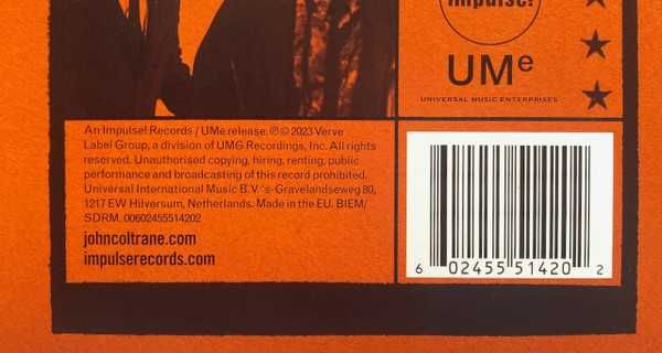John Coltrane Eric Dolphy - Evenings At The Village Gate 2LP ORANGE