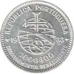 Moeda prata 1.000$00 - 1983
