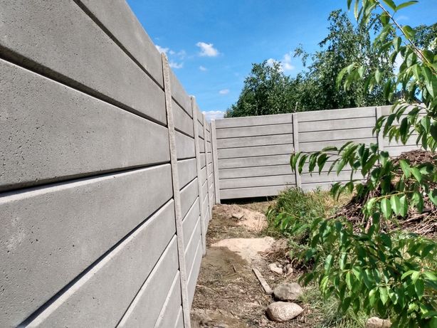 Ogrodzenie betonowe palisada