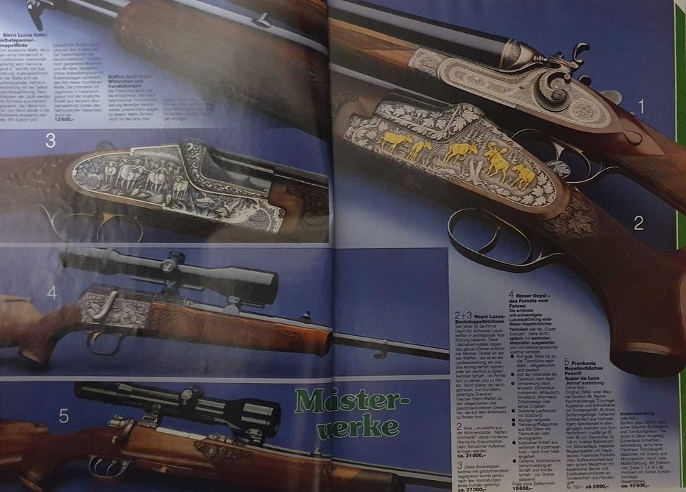 Catálogo Frankonia Jagd 1988/1989 - Caça, Armas, Vestuário, Facas