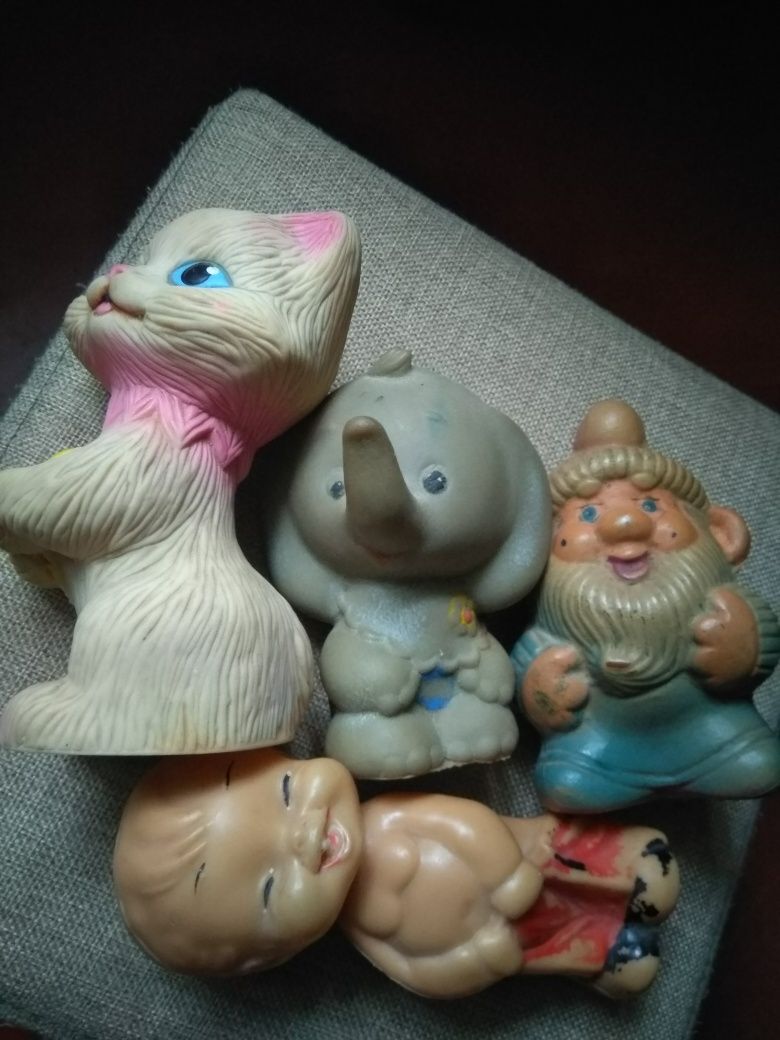 Іграшки часів СРСР . Кішка хлопчик слон гном