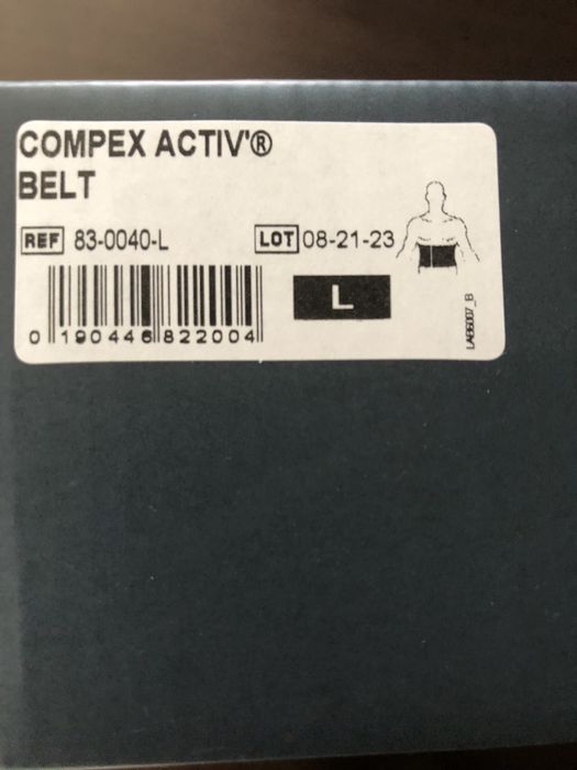 Cinto de apoio lombar Compex Activ