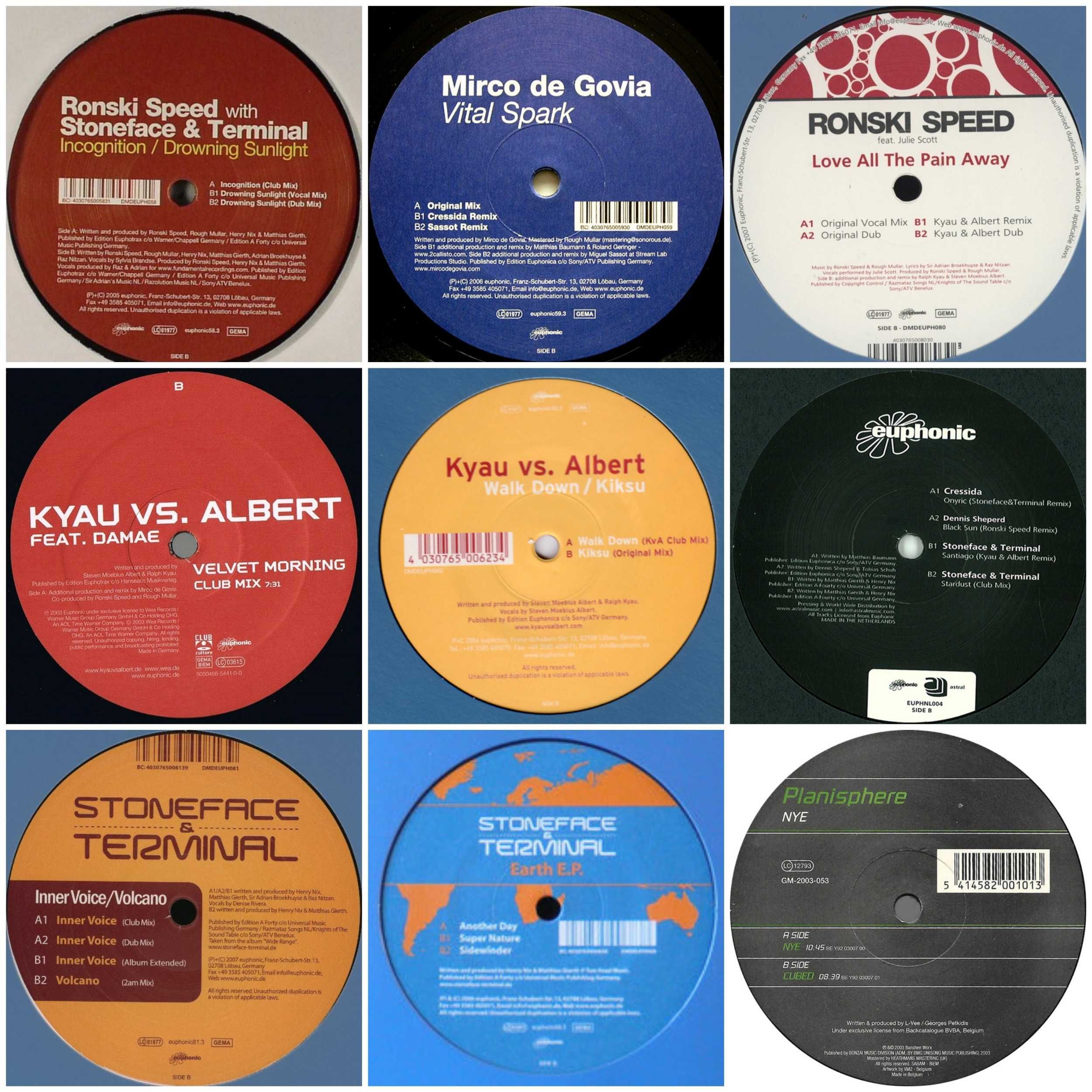 Cosmic Gate/KyauVs.Albert/Ronski Speed/Ferry Corsten/Solarstone/Jes/LP