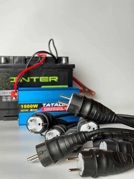 Кабель вилка-вилка для інвертора, Bluetti, ecoflow, резервне живлення