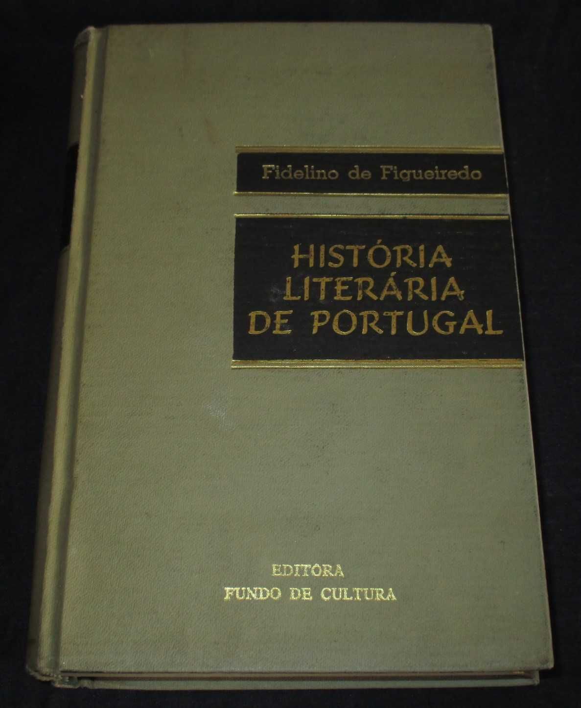 Livro História Literária de Portugal séc XII-XX Fidelino de Figueiredo