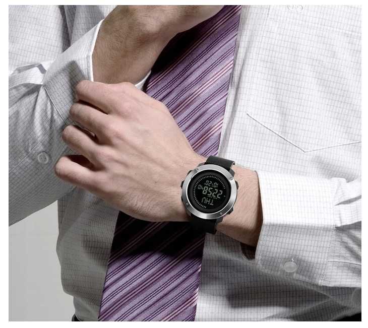 Zegarek męski SKMEI 1416 elektroniczny kalendarz kompas ttst496