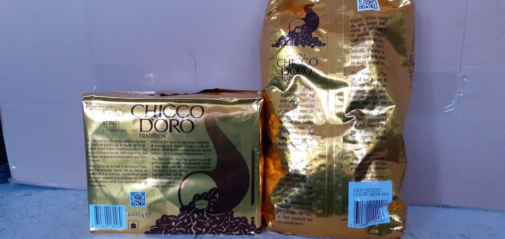 Кофе молотый и зерно Chicco Doro 100% арабика , Швейцария