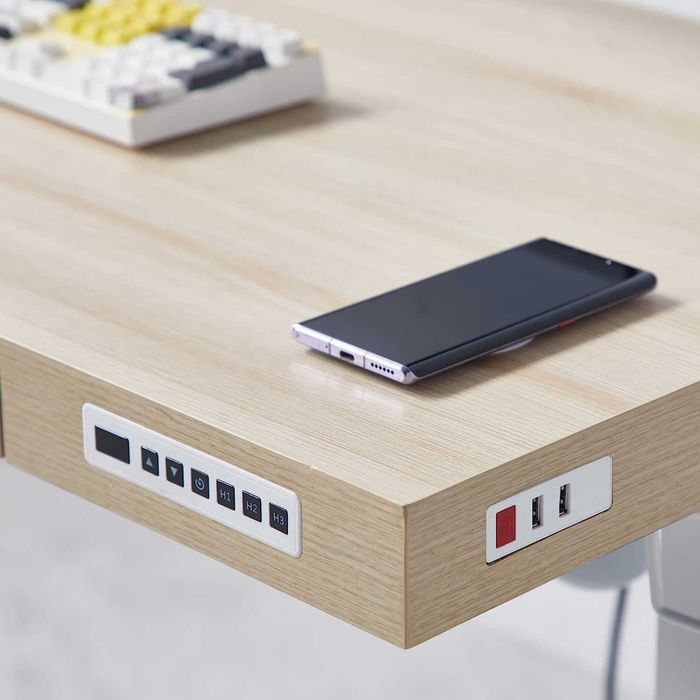 Nowe biurko elektryczne / ładowarka indukcyjna / 60x120CM !A3034!