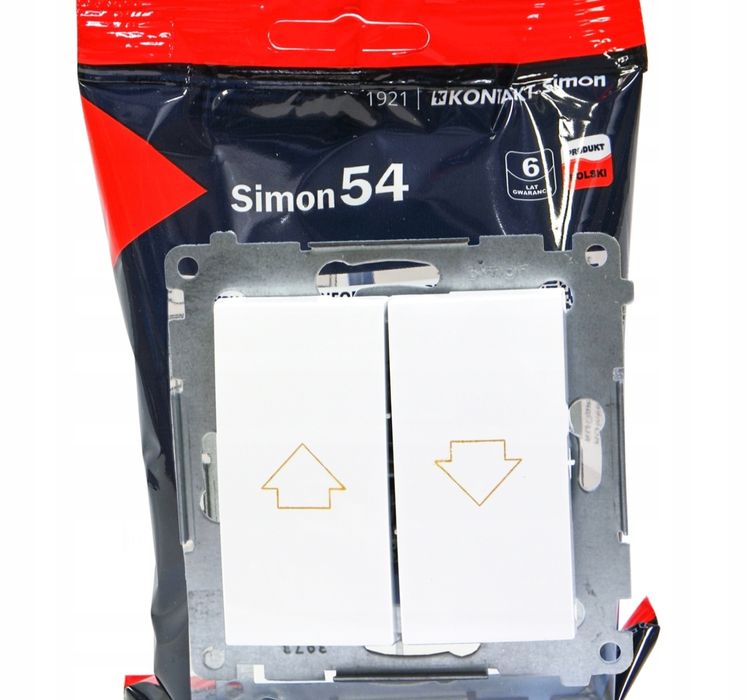 Łącznik żaluzjowy podwójny simon 54 Nowe