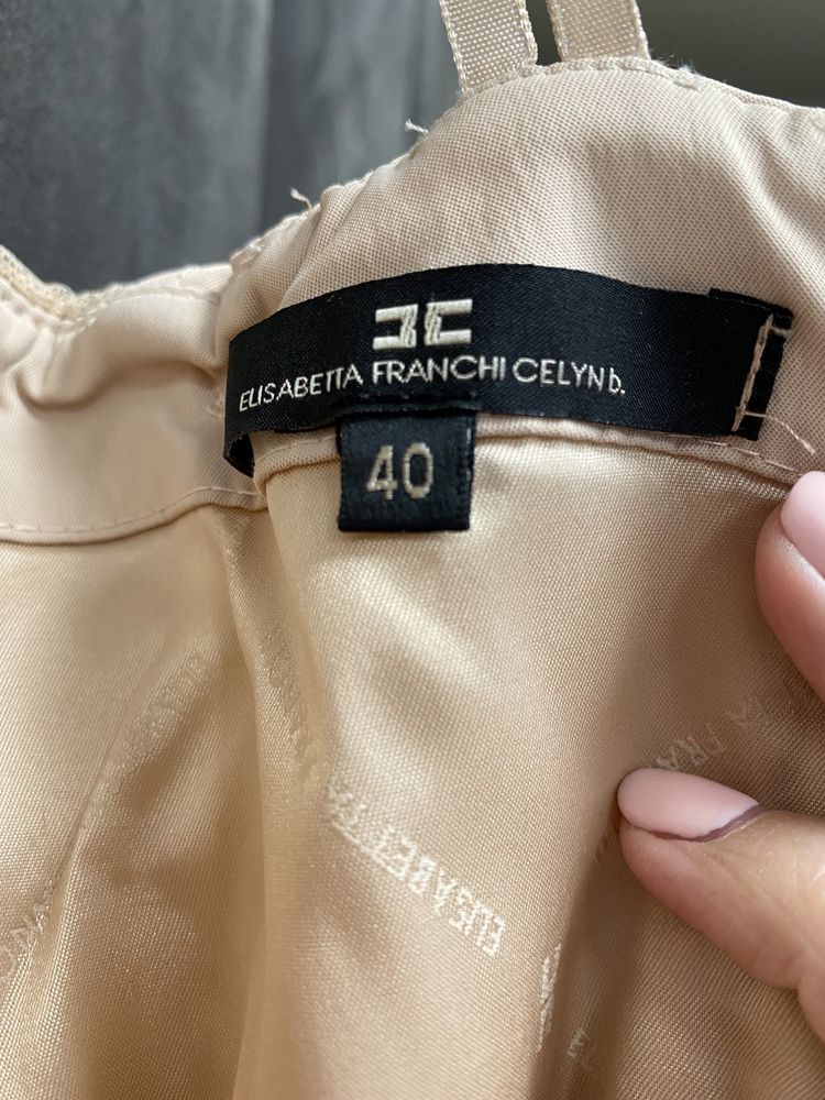 Sukienka Beżowa Elisabetta Franchi XS
