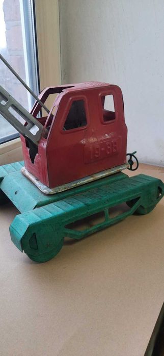 коллекционная металл игрушка СССР - Экскаватор Сим 19-88 длина 50 см