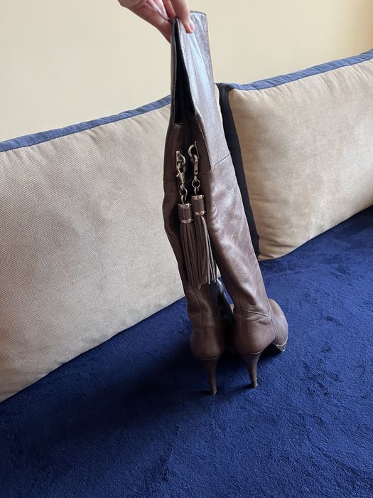 Piękne kozaki ze skóry Venezia na jesień jak nowe