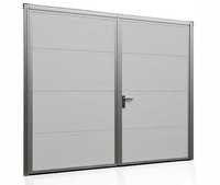 Drzwi Garażowe Ocieplane Aluminium Brama Garażowa Rozwierna NA WYMIAR